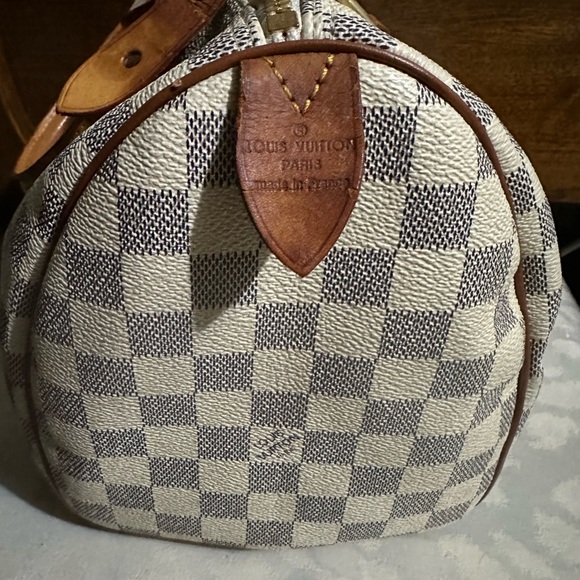 Speedy Vintage White Leather LV *SOLD* - Picture 5 of 8